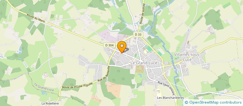 localisation de l'entreprise MONSIEUR THIERRY CHARTIER  LE GRAND-LUCE