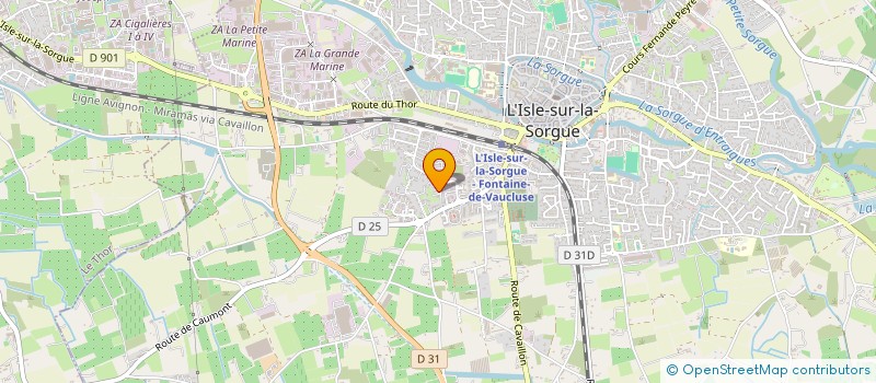 localisation de l'entreprise MONSIEUR THIERRY CHASTEL  L'ISLE-SUR-LA-SORGUE