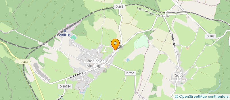 localisation de l'entreprise MONSIEUR THIERRY CHATEAU  ANDELOT-EN-MONTAGNE