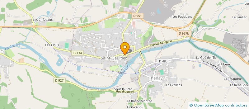 localisation de l'entreprise MONSIEUR THIERRY CHATELAIN à SAINT-GAULTIER