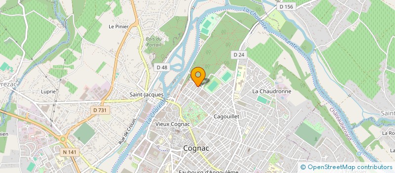 localisation de l'entreprise MONSIEUR THIERRY CHAUDET à COGNAC