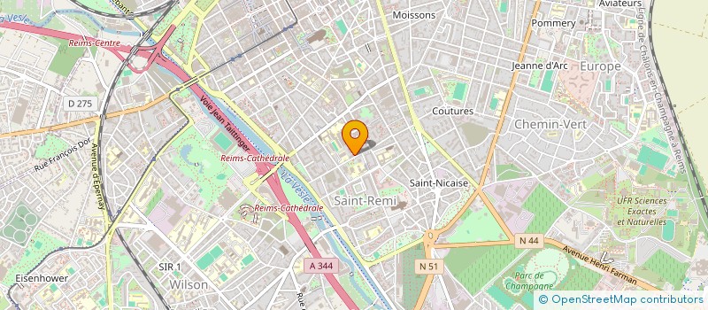 localisation de l'entreprise MONSIEUR THIERRY CHAUDRE  REIMS