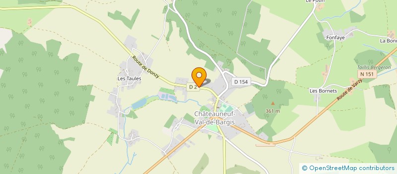 localisation de l'entreprise MONSIEUR THIERRY CHAUVEAU à CHATEAUNEUF-VAL-DE-BARGIS