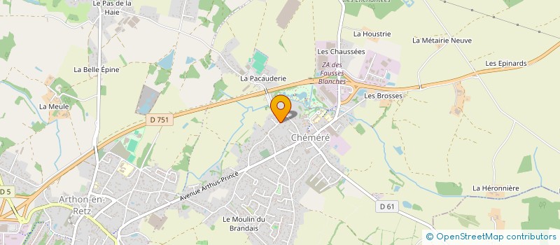 localisation de l'entreprise MONSIEUR THIERRY CHAUVET  CHAUMES-EN-RETZ