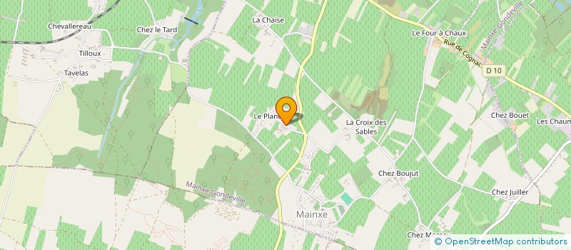 localisation de l'entreprise MONSIEUR THIERRY CHAVAGNE à MAINXE-GONDEVILLE