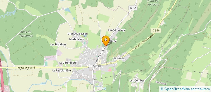 localisation de l'entreprise MONSIEUR THIERRY CHAVAND  JASSERON