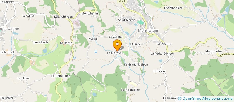 localisation de l'entreprise MONSIEUR THIERRY CHAVEROT  MONTROTTIER