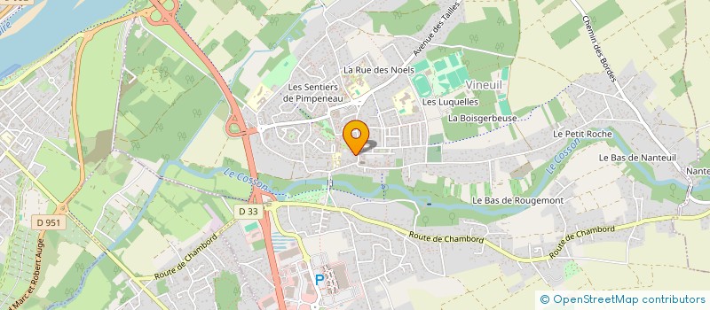 localisation de l'entreprise MONSIEUR THIERRY CHAVIGNY à VINEUIL