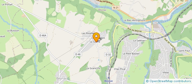 localisation de l'entreprise MONSIEUR THIERRY CHAZELAS à BEYNAC