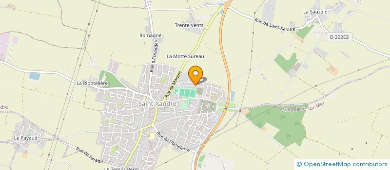 localisation de l'entreprise MONSIEUR THIERRY CHEMINADE  SAINT-XANDRE