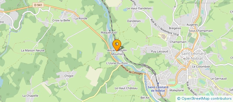 localisation de l'entreprise MONSIEUR THIERRY CHENEL à SAINT-LEONARD-DE-NOBLAT