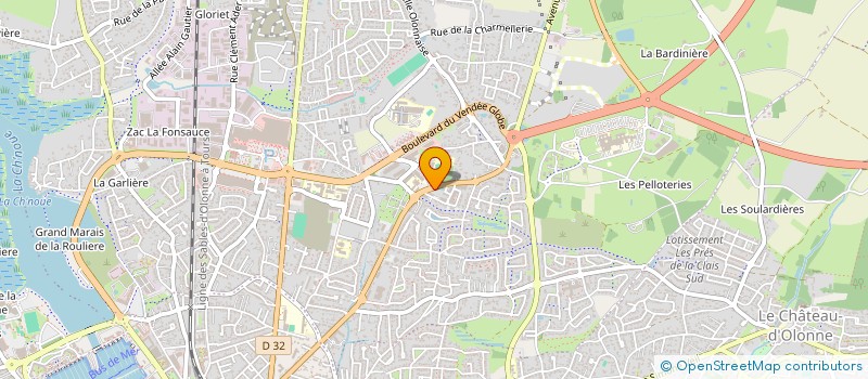 localisation de l'entreprise MONSIEUR THIERRY CHEVILLON  LES SABLES D'OLONNE