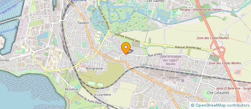 localisation de l'entreprise MONSIEUR THIERRY CHEVROLLIER  LA ROCHELLE