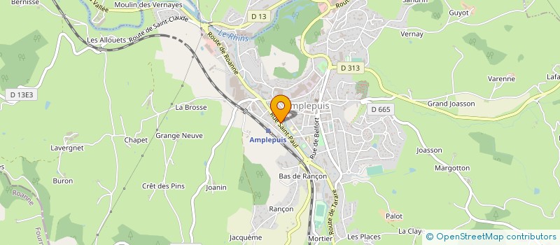 localisation de l'entreprise MONSIEUR THIERRY CHEVROT  AMPLEPUIS