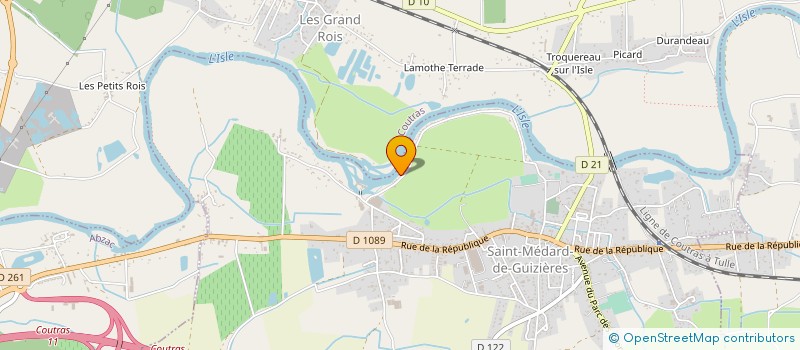 localisation de l'entreprise MONSIEUR THIERRY CHEYREAUD  SAINT-MEDARD-DE-GUIZIERES