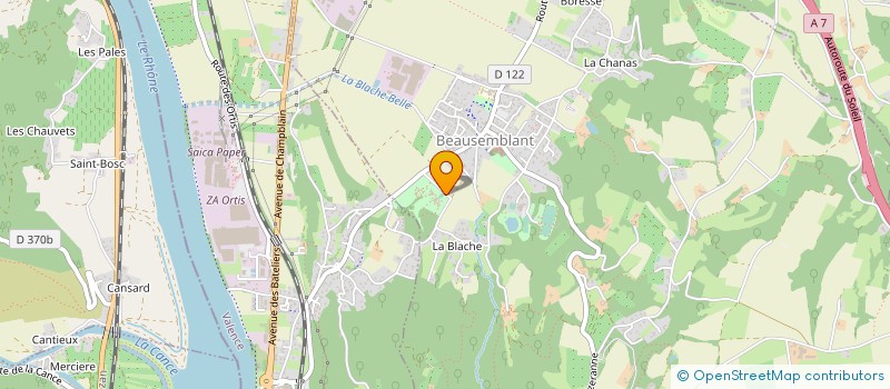 localisation de l'entreprise MONSIEUR THIERRY CHIABERTO à BEAUSEMBLANT