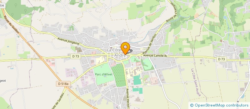 localisation de l'entreprise MONSIEUR THIERRY CHOLLAT à LA COTE-SAINT-ANDRE