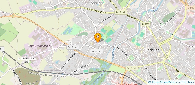 localisation de l'entreprise MONSIEUR THIERRY CHOQUET à ANNEZIN