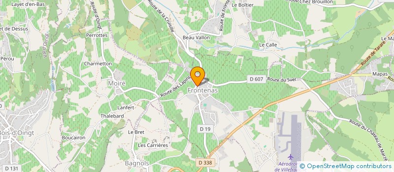 localisation de l'entreprise MONSIEUR THIERRY CHOUET à FRONTENAS