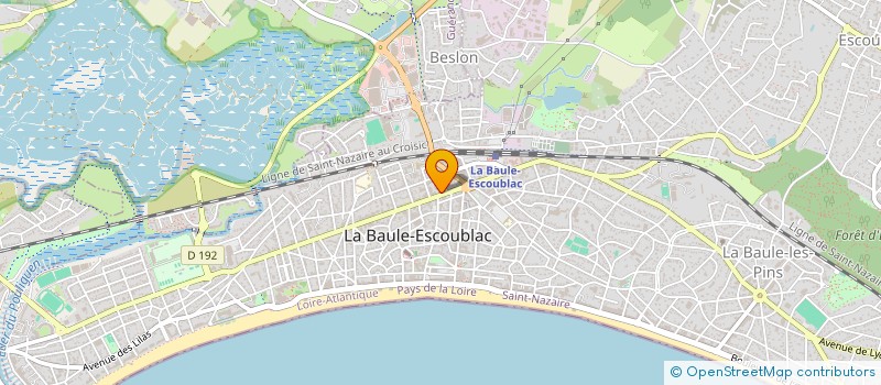 localisation de l'entreprise MONSIEUR THIERRY CHOUIN à LA BAULE-ESCOUBLAC