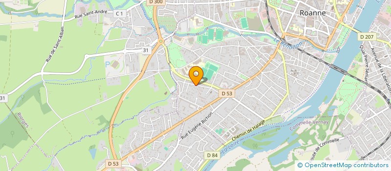 localisation de l'entreprise MONSIEUR THIERRY CHOURAQUI à ROANNE