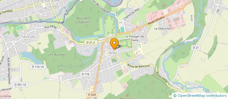 localisation de l'entreprise MONSIEUR THIERRY CHUBERRE à ANET