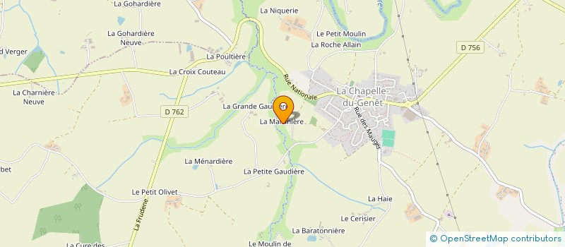 localisation de l'entreprise MONSIEUR THIERRY CHUPIN à BEAUPREAU-EN-MAUGES