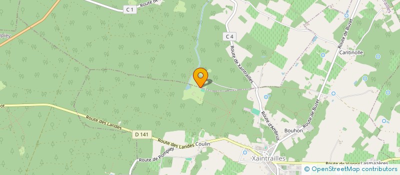 localisation de l'entreprise MONSIEUR THIERRY CLAUDE  XAINTRAILLES