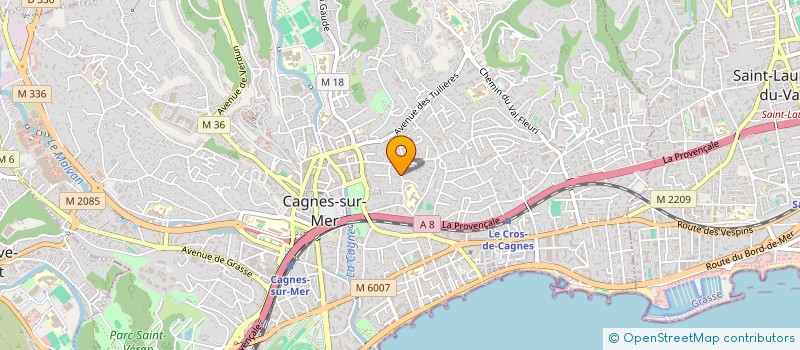 localisation de l'entreprise MONSIEUR THIERRY CLAVIE à CAGNES-SUR-MER