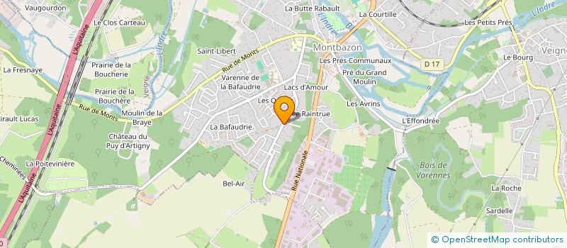 localisation de l'entreprise MONSIEUR THIERRY CLEMENCEAU  MONTBAZON