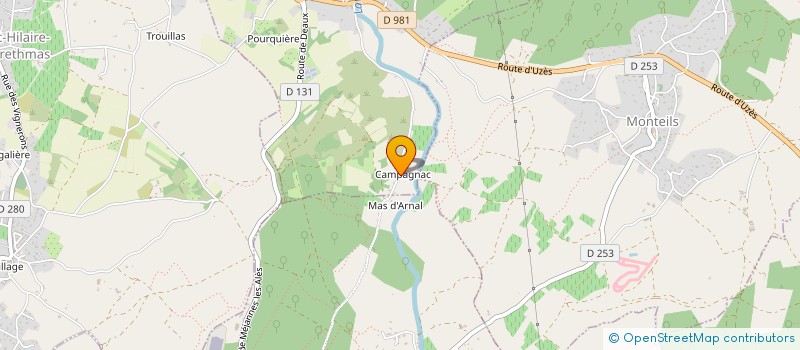 localisation de l'entreprise MONSIEUR THIERRY CLOUZOT  MEJANNES-LES-ALES