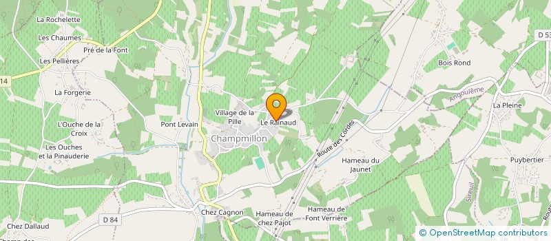 localisation de l'entreprise MONSIEUR THIERRY COCHET à CHAMPMILLON