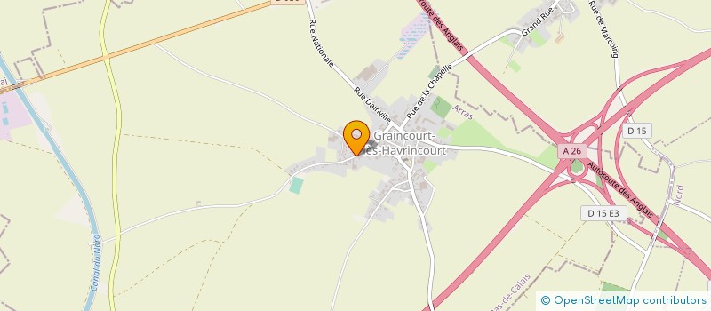 localisation de l'entreprise MONSIEUR THIERRY COCHON  GRAINCOURT-LES-HAVRINCOURT