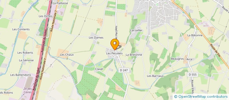 localisation de l'entreprise MONSIEUR THIERRY COLLARD  ETOILE-SUR-RHONE