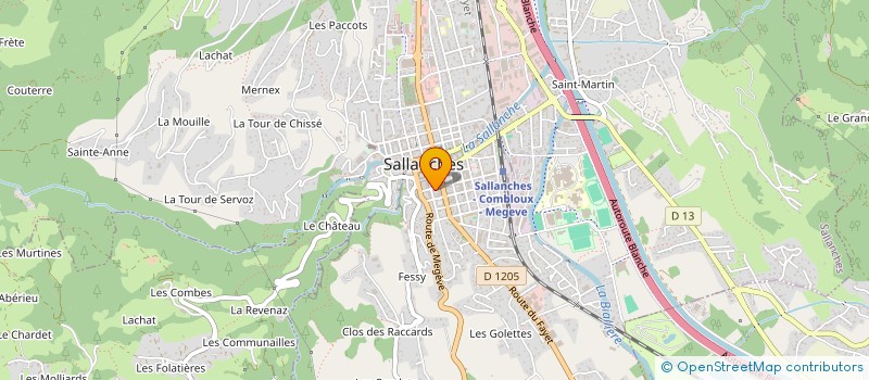 localisation de l'entreprise MONSIEUR THIERRY COLLERY à SALLANCHES