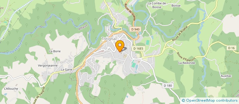 localisation de l'entreprise MONSIEUR THIERRY COLLET  TREIGNAC