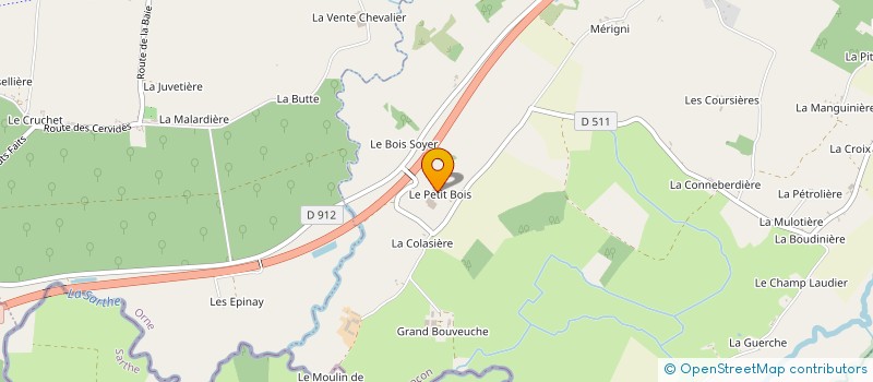 localisation de l'entreprise MONSIEUR THIERRY COLLETTE à SAINT-LEGER-SUR-SARTHE
