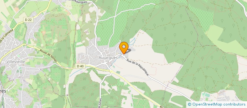 localisation de l'entreprise MONSIEUR THIERRY COLLIGNON  AUJARGUES