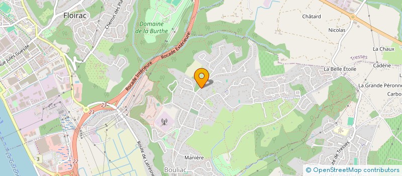 localisation de l'entreprise MONSIEUR THIERRY COMBROUZE  BOULIAC