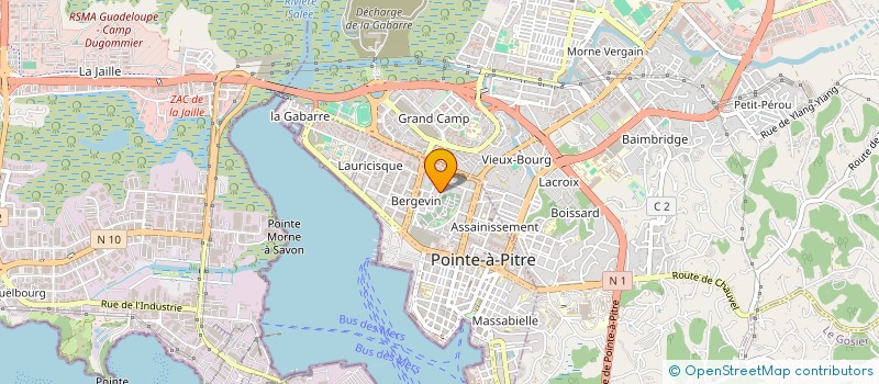 localisation de l'entreprise MONSIEUR THIERRY CONSTANT  POINTE-A-PITRE