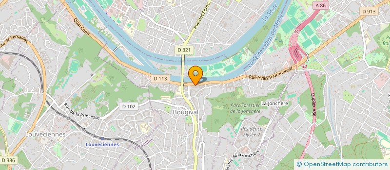 localisation de l'entreprise MONSIEUR THIERRY CONTE  BOUGIVAL