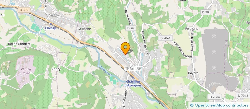 localisation de l'entreprise MONSIEUR THIERRY COQUET à CHATILLON