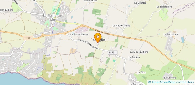 localisation de l'entreprise MONSIEUR THIERRY CORNET à LA PLAINE-SUR-MER