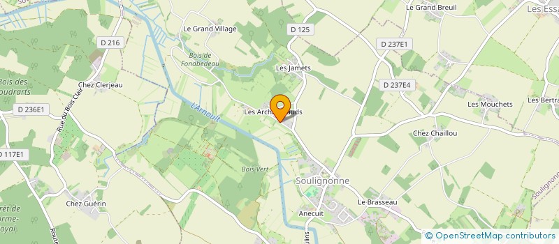 localisation de l'entreprise MONSIEUR THIERRY CORNUAULT  SOULIGNONNE