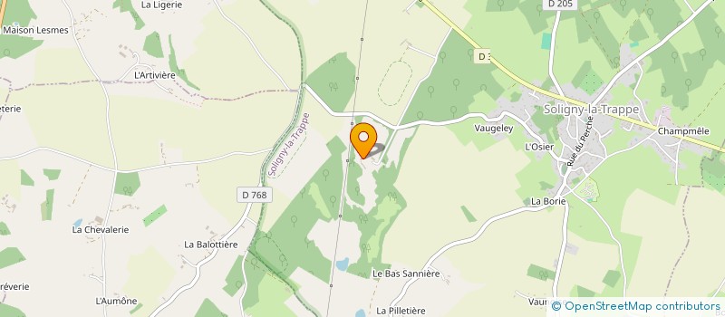 localisation de l'entreprise MONSIEUR THIERRY CORTYL à SOLIGNY LA TRAPPE