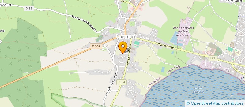 localisation de l'entreprise MONSIEUR THIERRY COSSON  QUETTEHOU