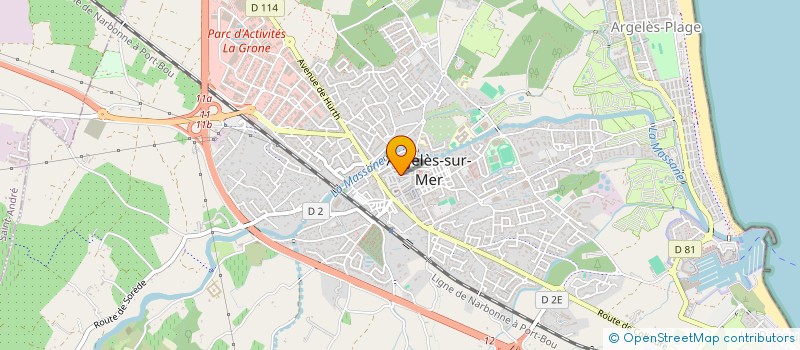 localisation de l'entreprise MONSIEUR THIERRY COSTA  ARGELES-SUR-MER