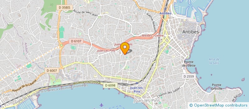 localisation de l'entreprise MONSIEUR THIERRY COSTE  ANTIBES