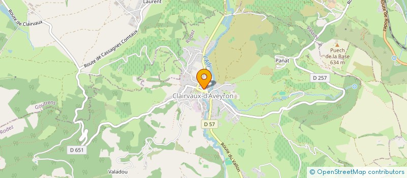 localisation de l'entreprise MONSIEUR THIERRY COSTES  MARCILLAC-VALLON