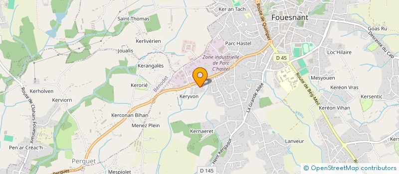 localisation de l'entreprise MONSIEUR THIERRY COTONEA à FOUESNANT